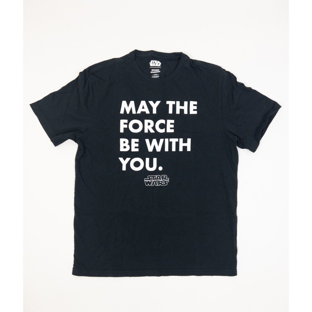May The Force Be With You Men’s Size Small Black Star Wars T Shirt!
